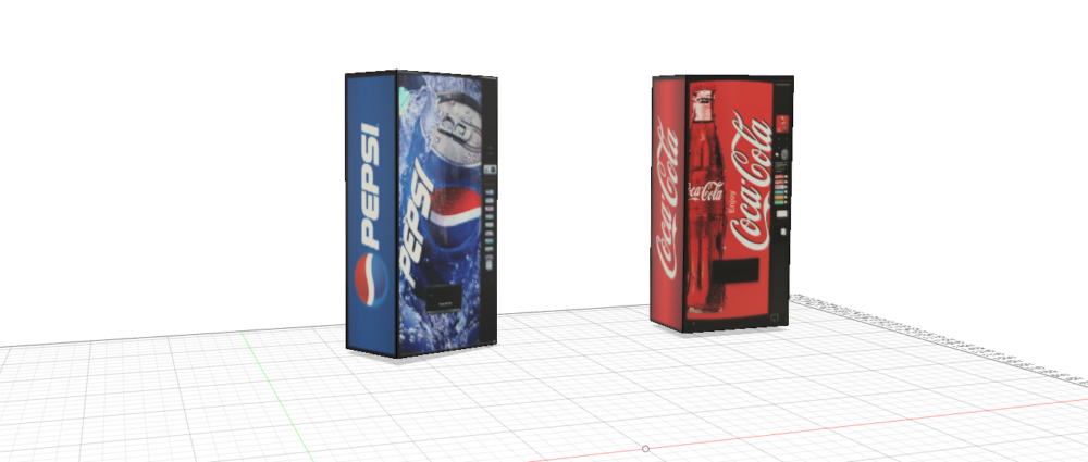 コカ・コーラ＆ペプシコーラ　自動販売機
